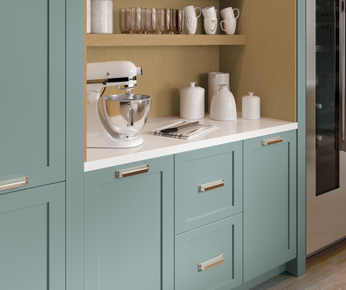 Watery Blue Scandi Inspired Kitchen Cabinets - MasterBrand