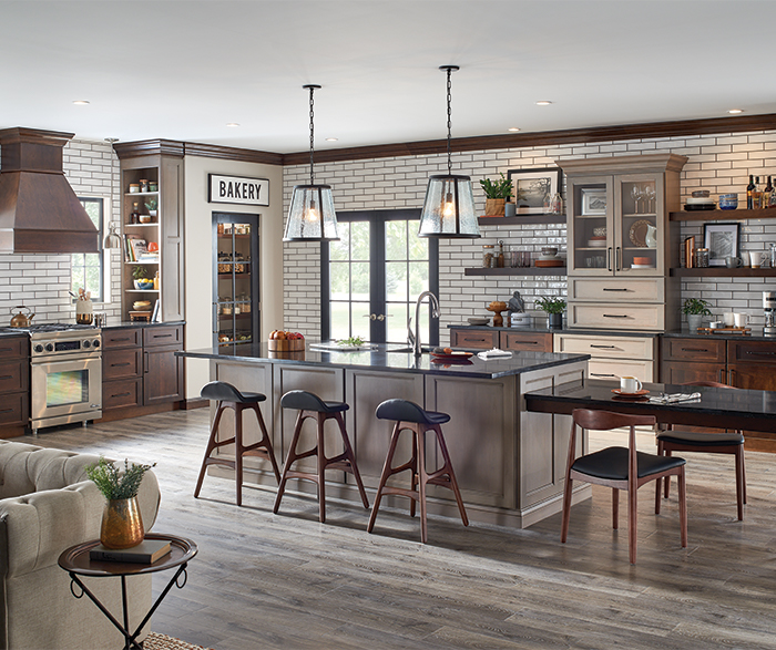 Transitional Kitchen with Open Layout