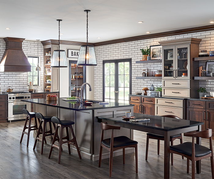 Transitional Kitchen with Open Layout