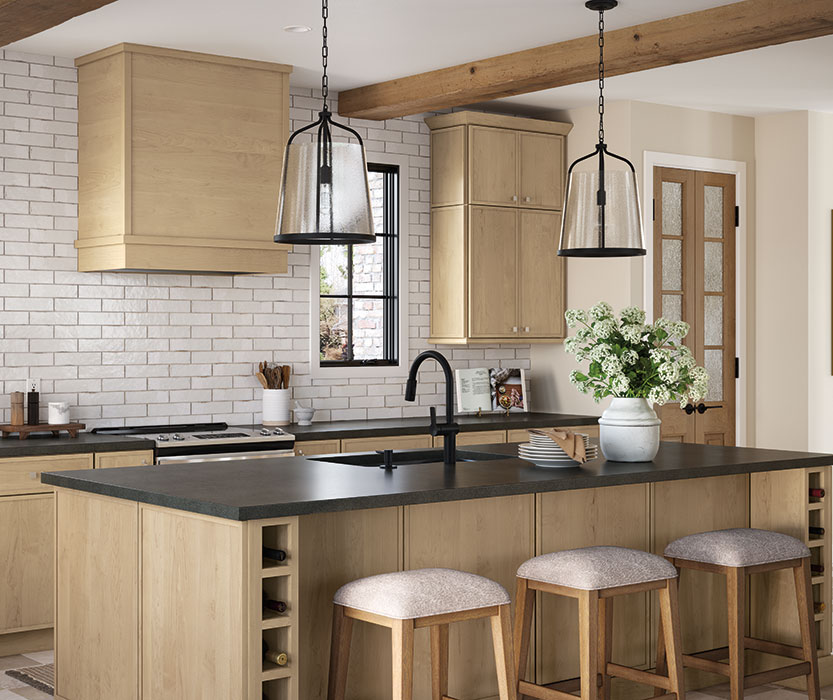 Natural Charm in Casual Maple Kitchen