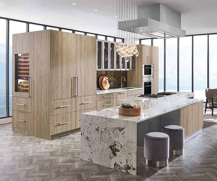 Modern Textured Laminate Contemporary Kitchen