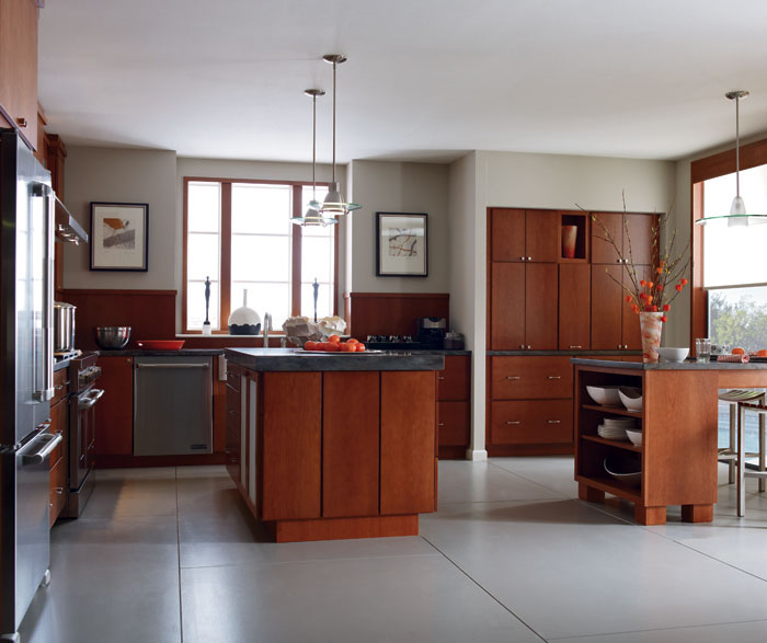 kitchen with cherry cattail